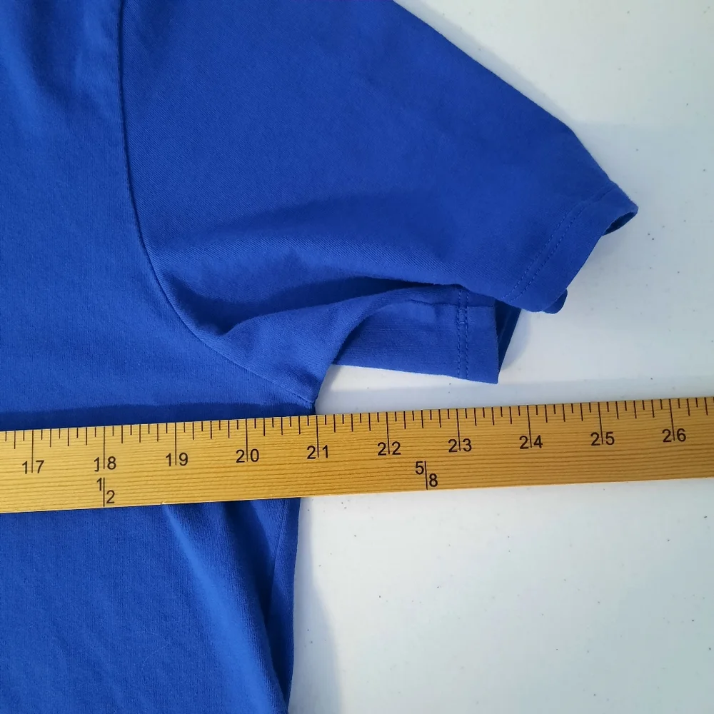 Nike Dri-Fit Men's Royal Blue Athletic Cut Short Sleeve Tee Shirt size Large